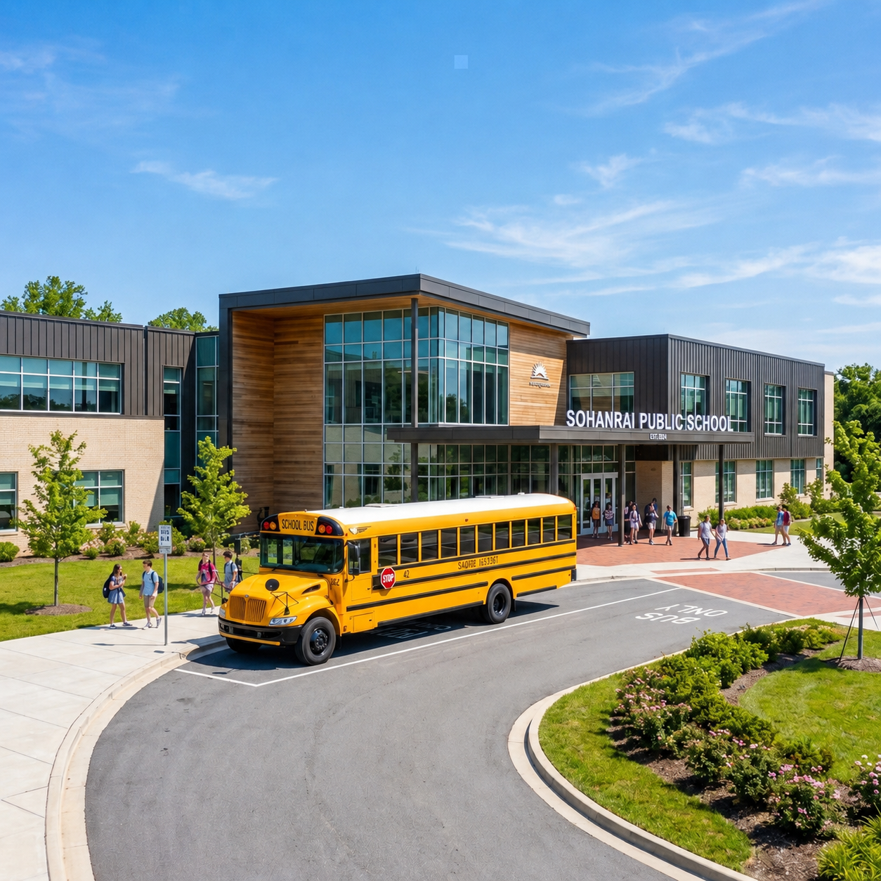 GPS-enabled school transport buses